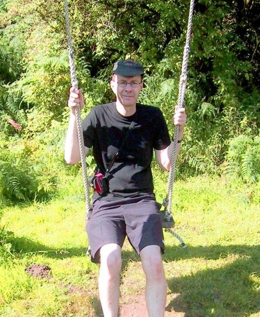 Steve on a swing