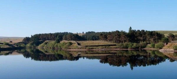 View of Coldwell lower reservoir opposite the centre