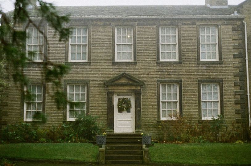The front view of Haworth Parsonage